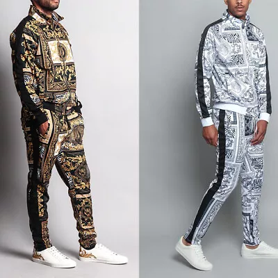 MEN'S Luxury Tiger Track Pants & Jacket Jogging Track Suit Set  S~5X   ST552EY • $24.99