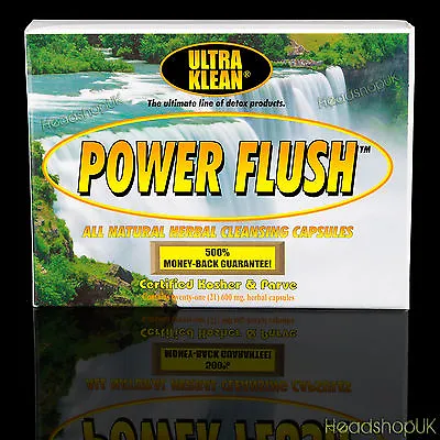 Ultra Klean Power Flush All  Natural Herbal Cleansing Capsules Drug Detox Kit   • £17.45