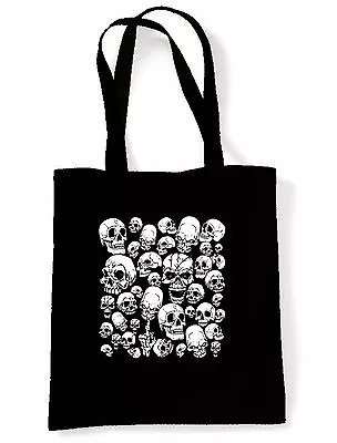 £7.95 • Buy SKULL GARDEN TOTE / SHOULDER BAG - Gothic Goth Emo Horror Skeleton Halloween