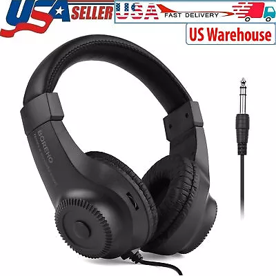 Wired Over Ear Headphones Studio Monitor Recording Headset For Guitar Amplifier • $13.99