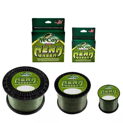 Mean Green - Premium CoPolymer Monofilament Fishing Line - McCoy Fishing • $10.88