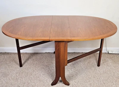 £245 • Buy Mid Century Nathan Drop Leaf Gate Leg Teak Dining Table