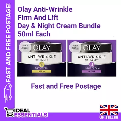 Olay Anti-Wrinkle Firm & Lift Day/Night Cream Free UK Postage • £9.97