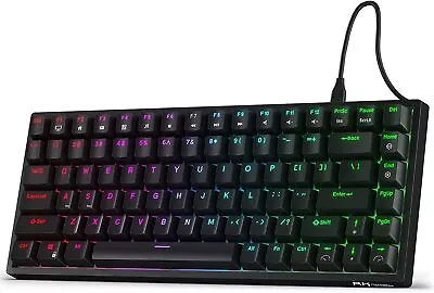 Royal Kludge RK84 RGB Tri Mode Bluetooth Hot-Swappable Mechanical Keyboard Black • $92