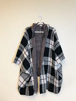 Mossimo HEAVY Women's Knit Cardigan Sweater Size L/XL Black & White • $8.99