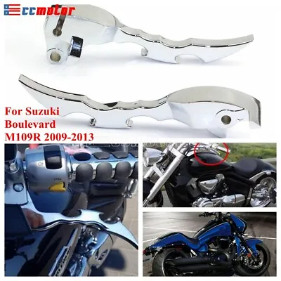 Pair Brake Clutch Levers Handlebar For Suzuki Boulevard M109R 2009-2013 Chrome • $32.99