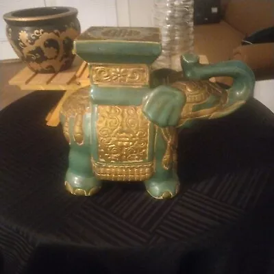 Vintage Vietnamese Ceramic Elephant Flower Holder • $120
