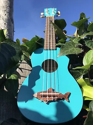 Kala Makala Ukulele Series SHARK Bridge Teal Satin Finish With Case 4 String • $35