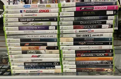 $3.25 • Buy Microsoft Xbox 360  34 Games Bundle Lot COD Marvel Forza Halo Madden CIB