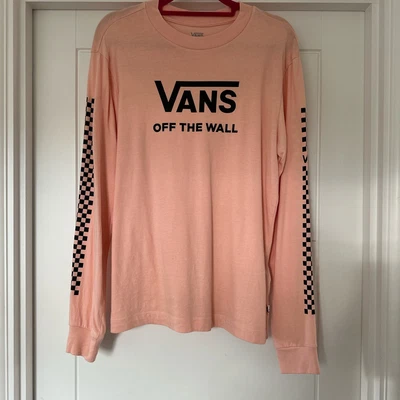 £9 • Buy Vans Pink Long Sleeve Top Size M