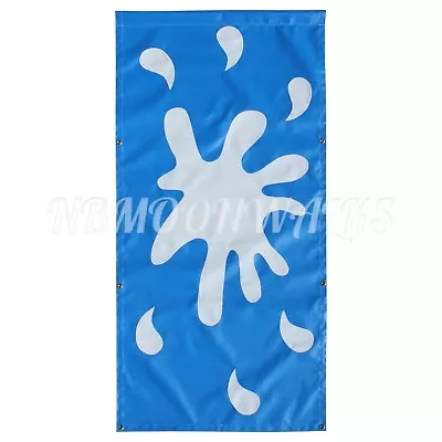 Dunk Tank Backdrop Banner - BLUE SPLASH - 16oz Vinyl - Commercial Grade Quality  • $139.95