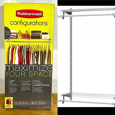 Rubbermaid Configurations Custom Add On Closet Shelving & Closet Organizer Kit • $43.97