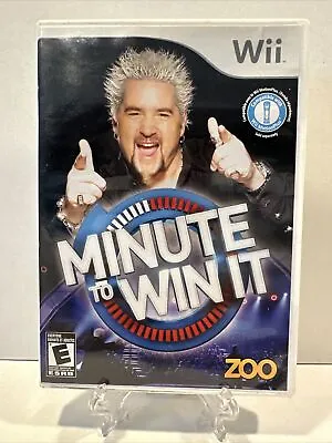 Minute To Win It (Nintendo Wii 2010) Complete With Manual - Tested Works Great • $4.99