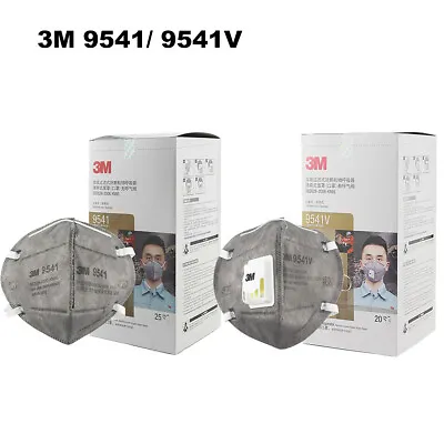 3M Face Mask 9541 9541V KN95 N95 P2 Activated Carbon Particulate Respirator Mask • $69.74