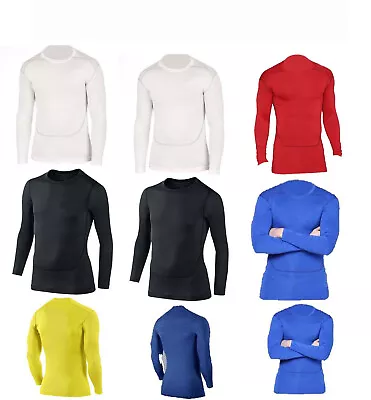 £13.99 • Buy Junior/Boys Core Base Layer Compression Armour Top Thermal Skins Shirt