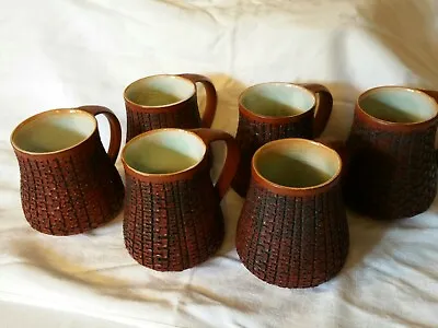 £1000 • Buy 6 SET Of Poole Pottery Atlantis Coffee MUGS By Guy Sydenham 1970~74,RARE,Excelnt
