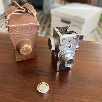 Steky 16mm Subminiature Camera W/ 25mm 3.5 & Leather Case  • $124.99