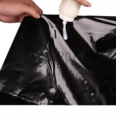 PVC Sheet For Wet Games Waterproof Bedding Sheet Set Patent Leather Sexy • $40.02