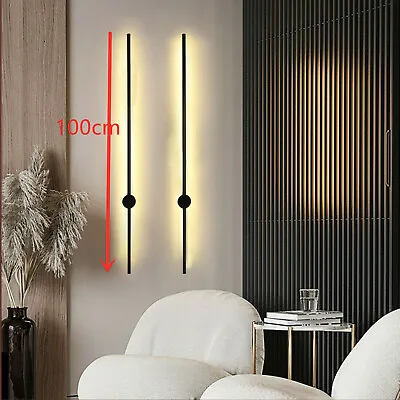Modern LED Wall Light Long Strip Bedroom Sconce Stairs Bar Linear Wall Lamp • $45.60