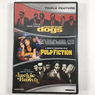 Quentin Tarantino Triple Feature DVD Pulp Fiction Reservoir Dogs Jackie Brown • $7.99
