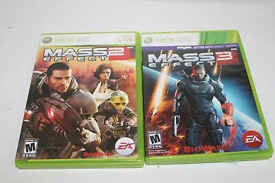 Microsoft XBox 360 Mass Effect 2 And 3 Complete Bundle Lot Tested And Working • $13.59