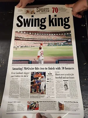 St. Louis Cardinal's Mark McGwire Post Dispatch Set Of 4 Posters*New*Roled Up • $19.99