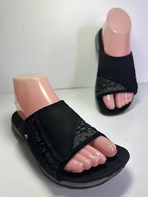Merrel Lillyfern Hollyleaf Slip On Leather Comfort Outdoor Slides Size 6 • $22.27