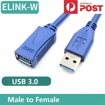 SuperSpeed USB 3.0 Cable Male To Female Data Extension Charge Cord For Laptop PC • $3.90