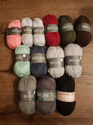 £20 • Buy Bergere De France Yarn Set Mixed Types Of Fibers And Colours 650g