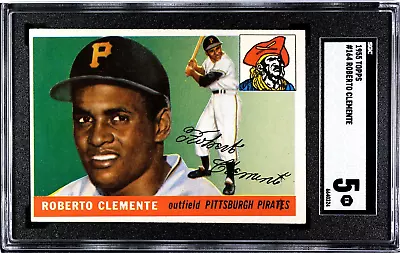 1955 Topps Roberto Clemente #164 SGC 5 • $4350
