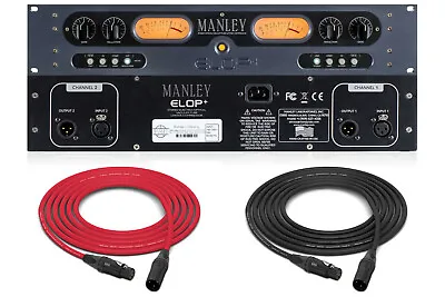 Manley ELOP+ | Dual Channel Electro-Optical Compressor/Limiter With Stereo Link • $2999