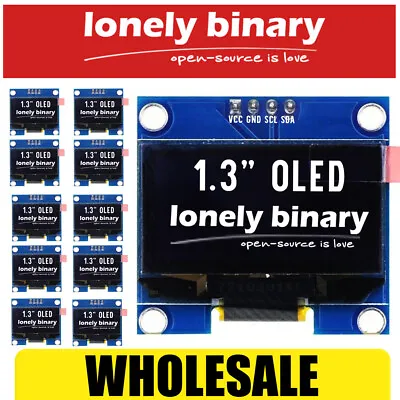$109.99 • Buy OLED Display 1.3  128x64 I2C IIC SH1106 Arduino Uno Mega 2560 Respberry PI ESP32