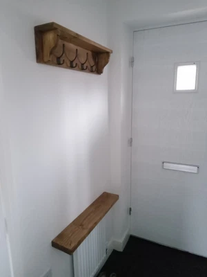 £28 • Buy Rustic, Solid Wood, Oak Colour, Floating Shelf - Excellent Condition.