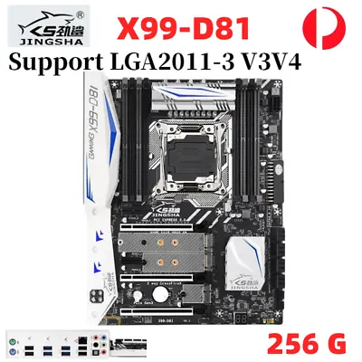 JINGSHA Motherboard Set X99 D8I Support DDR4 Memory PC LGA2011-3 V3V4 Desktop • $217.11