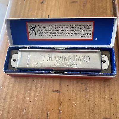 Vintage Germany Hohner Model 364 12 Hole Key Of C Marine Band Harmonica • $7.50