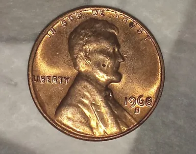 1968 S Lincoln Penny Rare In God We Trust On Edge Error Mint Mark Error • $150