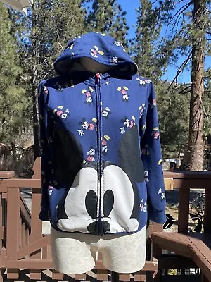 Disney Mickey Mouse Hoodie Jacket Boys 9/10 Blue • $10