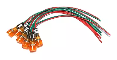 6 BBT Marine Grade 24 Volt Waterproof Amber LED Hi-Profile Indicator Lights • $15.95