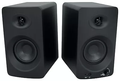 Pair Rockville ASM4 4  Pro Studio Monitor Computer Speakers W/Bluetooth+Optical • $89.95