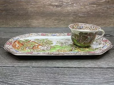 Rural England W.R Midwinter Sandwich Plate & Teacup 13x5.5  • $43.98