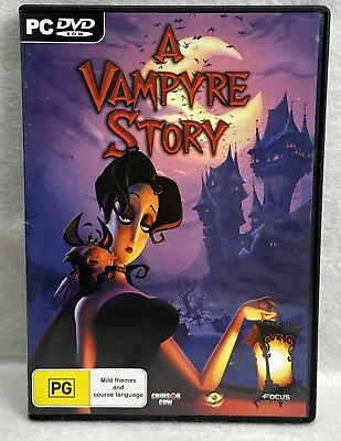 A Vampyre Story PC DVD Rom Game 2008 - Good Condition- Manual • $29.95