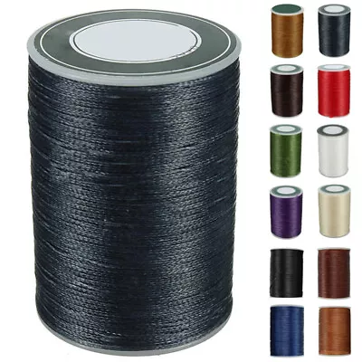 $9.03 • Buy 50m Waxed Cord Craft Sewing Thread Wax DIY Fashion Jewelry Linen Spool Leathers-