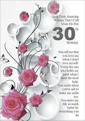 To My Amazing Mum A5 Birthday Card 30th 40th 50th 60th 70th 80th 90th Any Age • £3.99