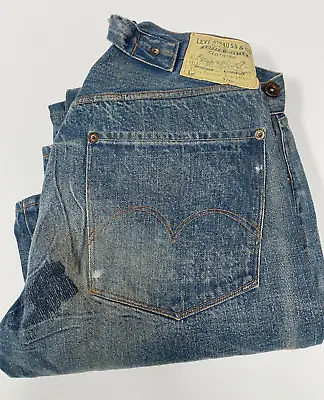$199.99 • Buy Levis Vintage Clothing LVC Vault Piece 1915 201 Jeans Levi's USA 125  Denim Levi