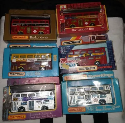 £5.50 • Buy Matchbox Superkings Diecast Vehicles. 6 X K-15 Londoner Bus DMS All Boxed.