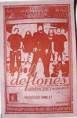 $15.61 • Buy DEFTONES/DIR EN GREY 2007 SAN DIEGO CONCERT TOUR POSTER -Alternative Metal Music