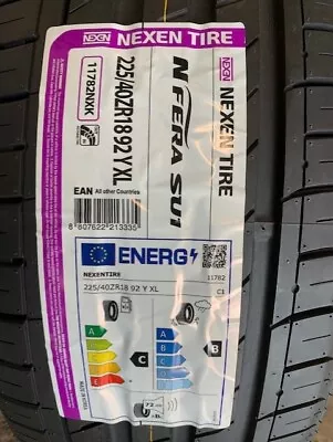 2 (a Pair)  X 2254018 225/40R18  225 40 18 92Y XL  Nexen Nfera SU1  (New) • £150