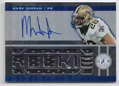 2011 Totally Certified Freshman Fabric Mark Ingram Rookie Auto Jersey 199/299 • $19.95