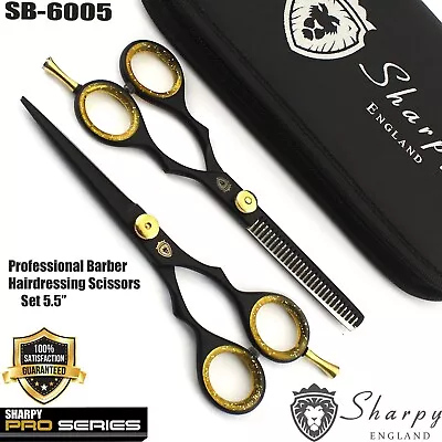 Free Case With Scissors Set Salon Hairdressing Hair Cutting Thinning Barber • £10.99