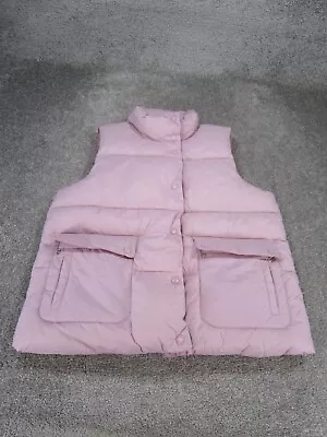 J.Crew Vest Womens Medium Signature Puffer Primaloft Lightweight Pink • $29.99